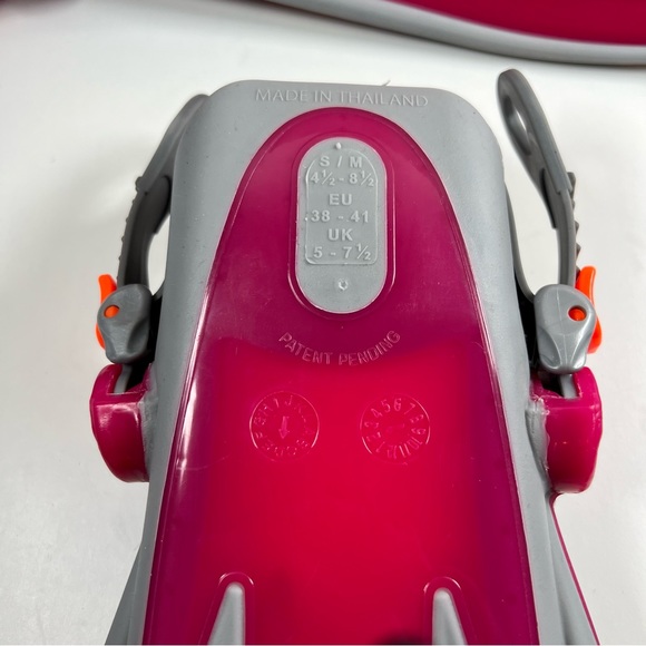 U.S. Divers Proflex Adults Snorkel Fins - Pink/Grey Small Size 4.5-8.5 New - Picture 3 of 6